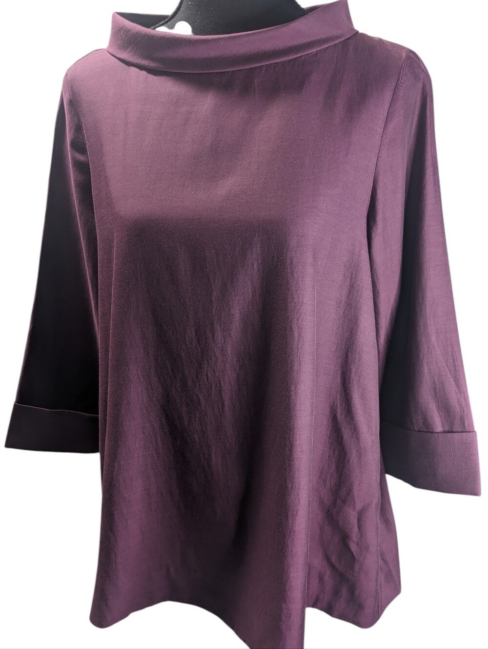COS Plum Boatneck 3/4 Sleeve Tunic Size 6 In Good Condition. Granny core